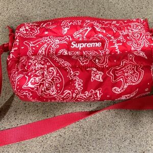 Supreme Red Paisley  Bag